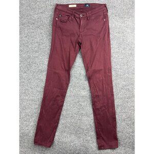 Adriano Goldschmied The Stilt Jeans Women's 26 Maroon Purple Denim Cigarette Leg
